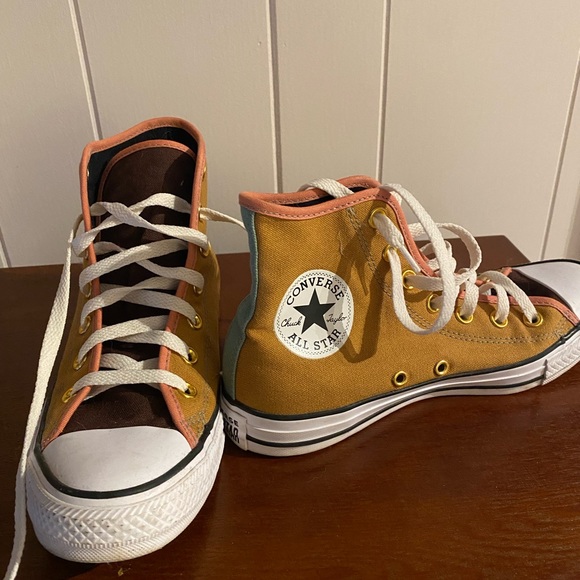 Brand new custom made converse sneakers. worn twice, perfect condition. - Picture 2 of 6